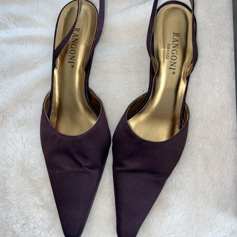 Satin heels